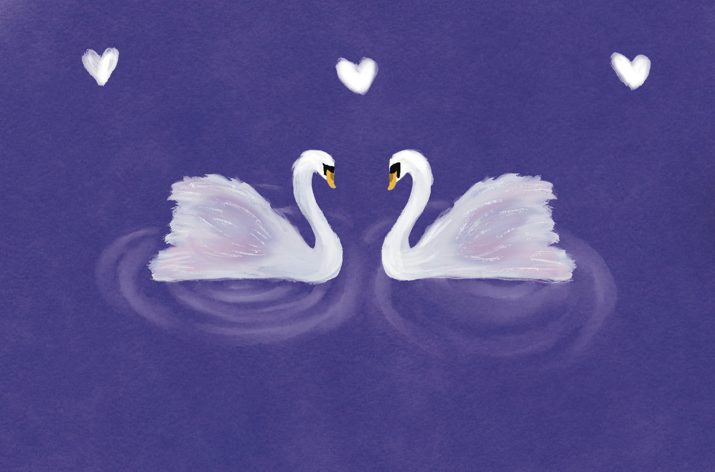 Art Postcard- Swan Lake